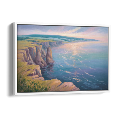 Cape Breton Highlands Side - White Canvas Wall Art