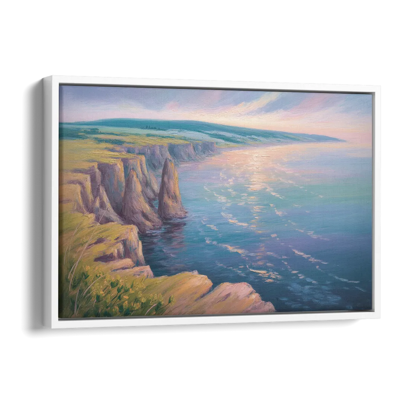 Cape Breton Highlands Side - White Canvas Wall Art