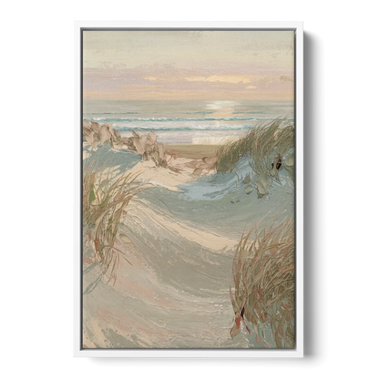 Cape May Coastal Serenity Front - White Canvas Wall Art
