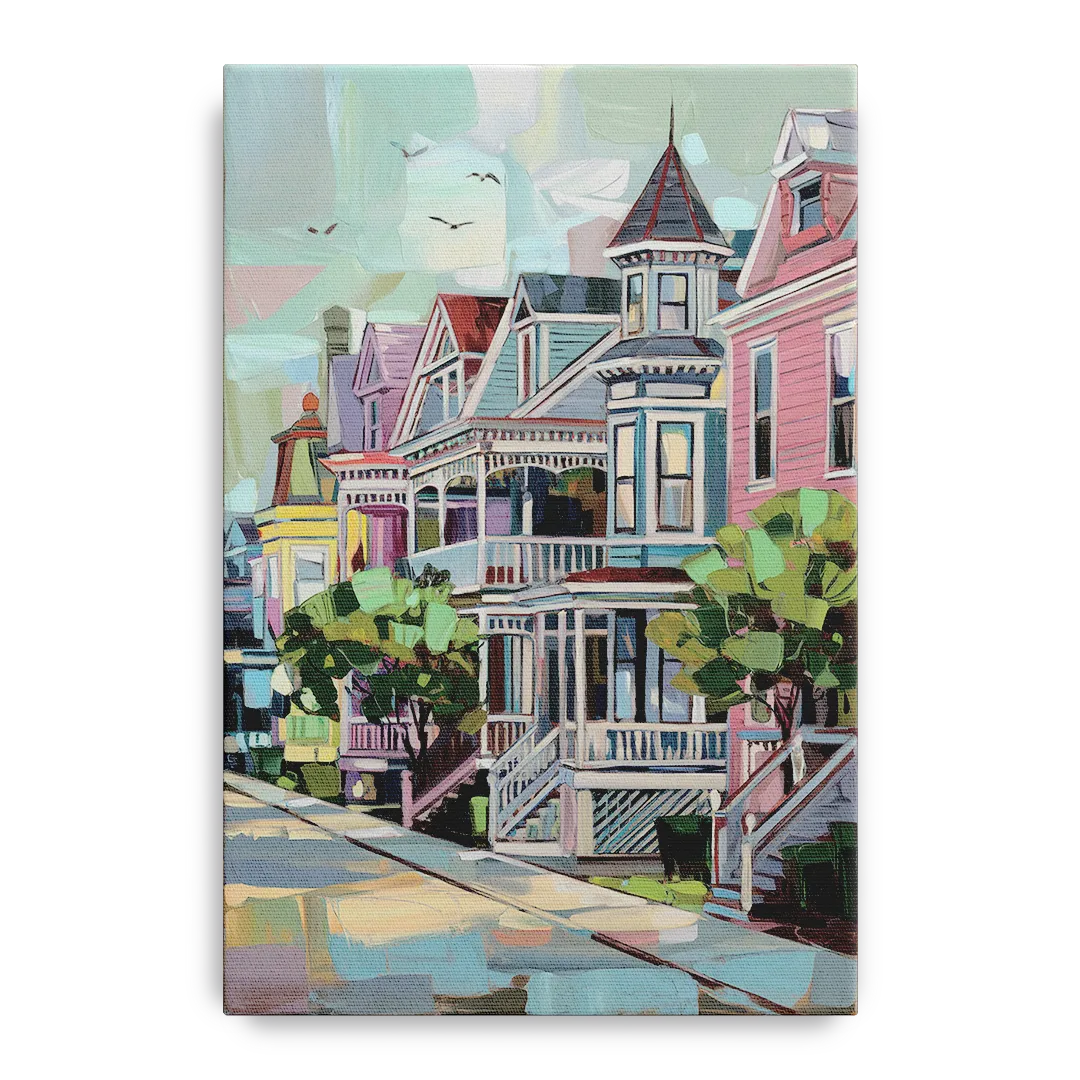 Cape May Historic District Front - Canvas Wall Art