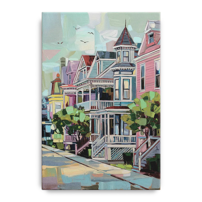 Cape May Historic District Front - Canvas Wall Art