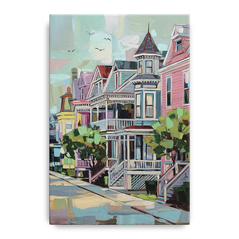 Cape May Historic District Front - Canvas Wall Art