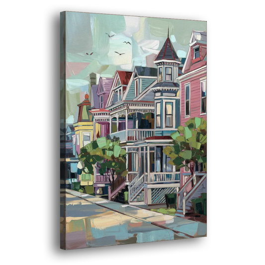 Cape May Historic District Side - Canvas Wall Art