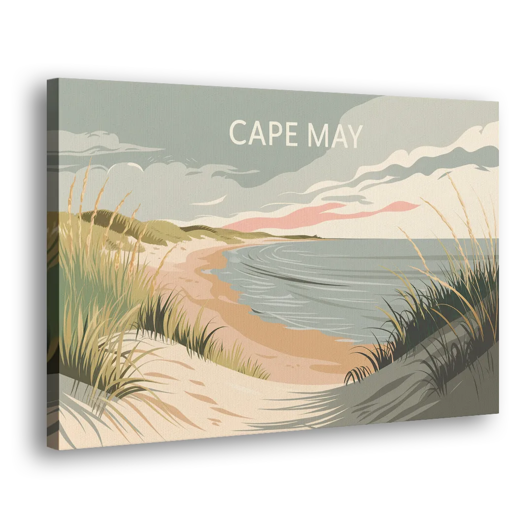 Cape May Ocean Breeze Side - Canvas Wall Art