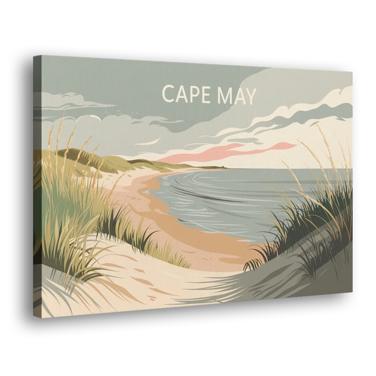 Cape May Ocean Breeze Side - Canvas Wall Art