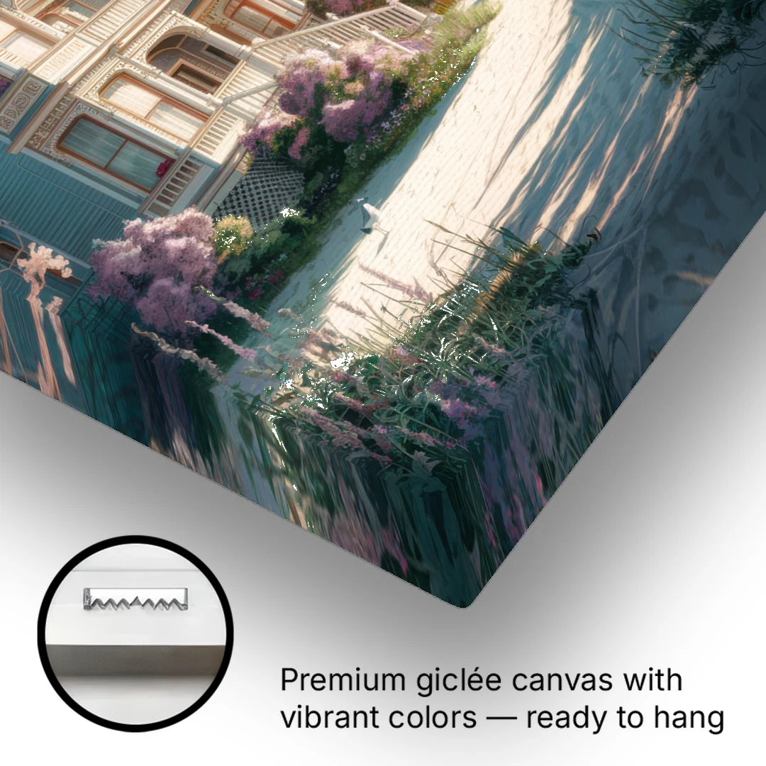 Cape May Victorian Charm - Canvas Wall Art - Gallery Wrap Corner
