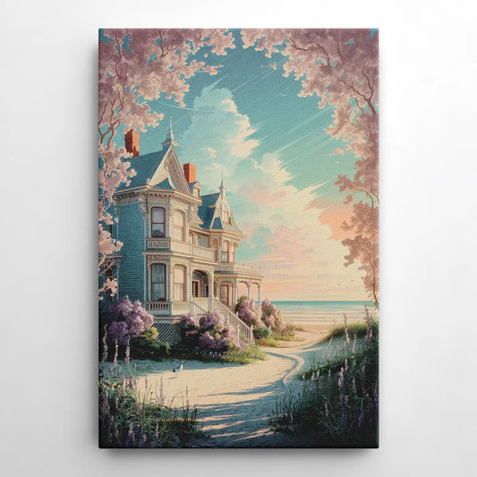 Cape May Victorian Charm - Canvas Wall Art