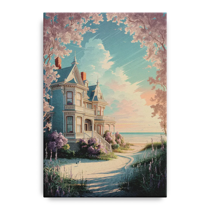 Cape May Victorian Charm Front - Canvas Wall Art