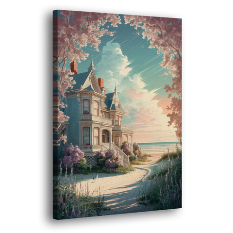 Cape May Victorian Charm - Canvas Wall Art