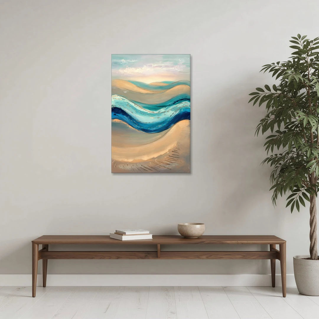 Cape May Waves and Dunes - Canvas Wall Art - Coffee Table - 24x36