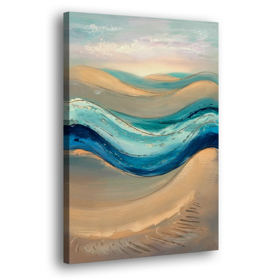 Cape May Waves and Dunes Side - Canvas Wall Art