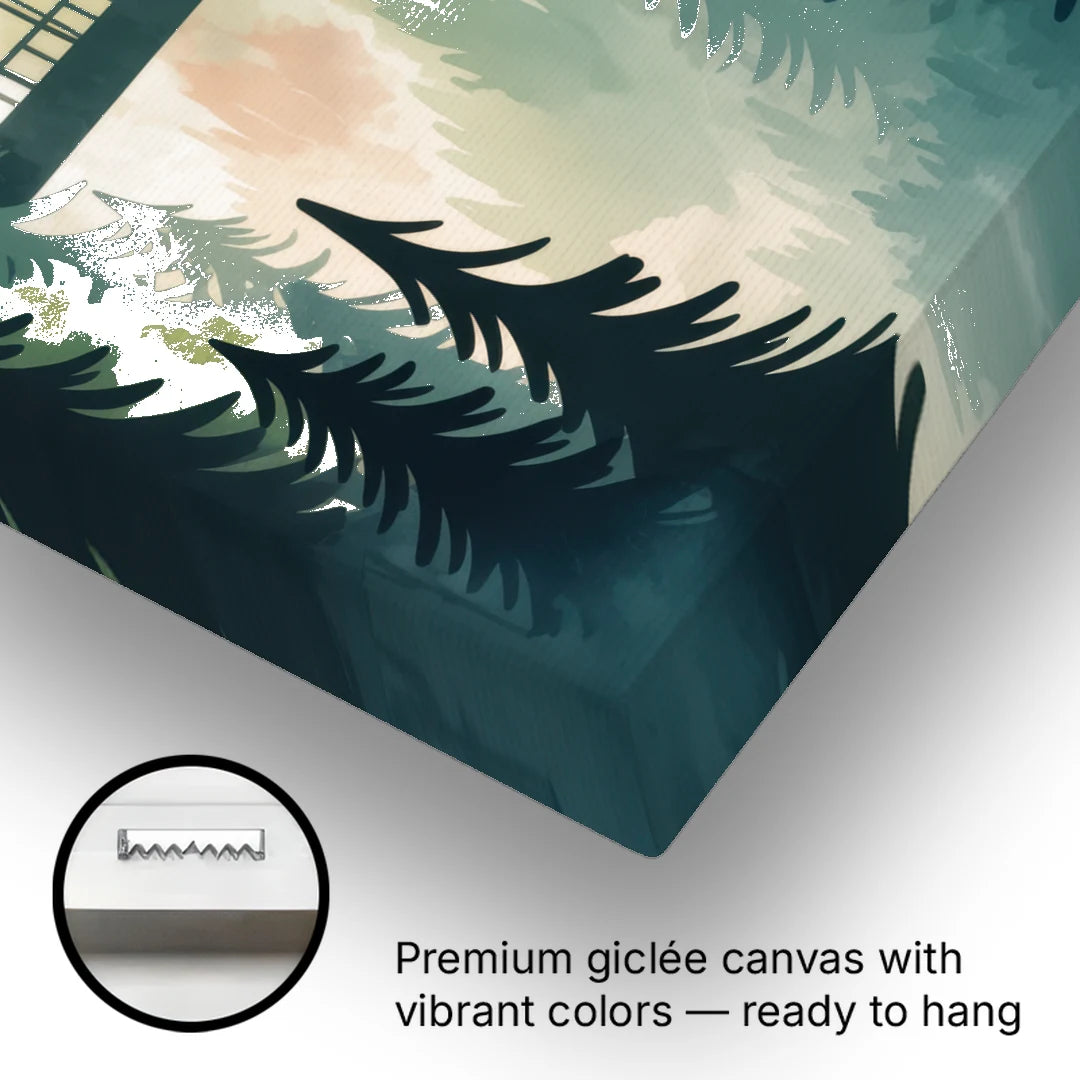 Capilano Suspension Bridge - Canvas Wall Art - Gallery Wrap Corner