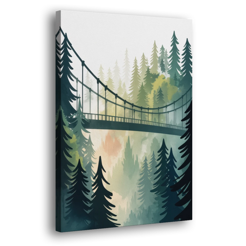 Capilano Suspension Bridge - Canvas Wall Art - Side
