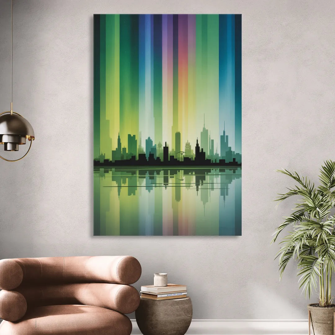 Capital Lights Living Room - Canvas Wall Art