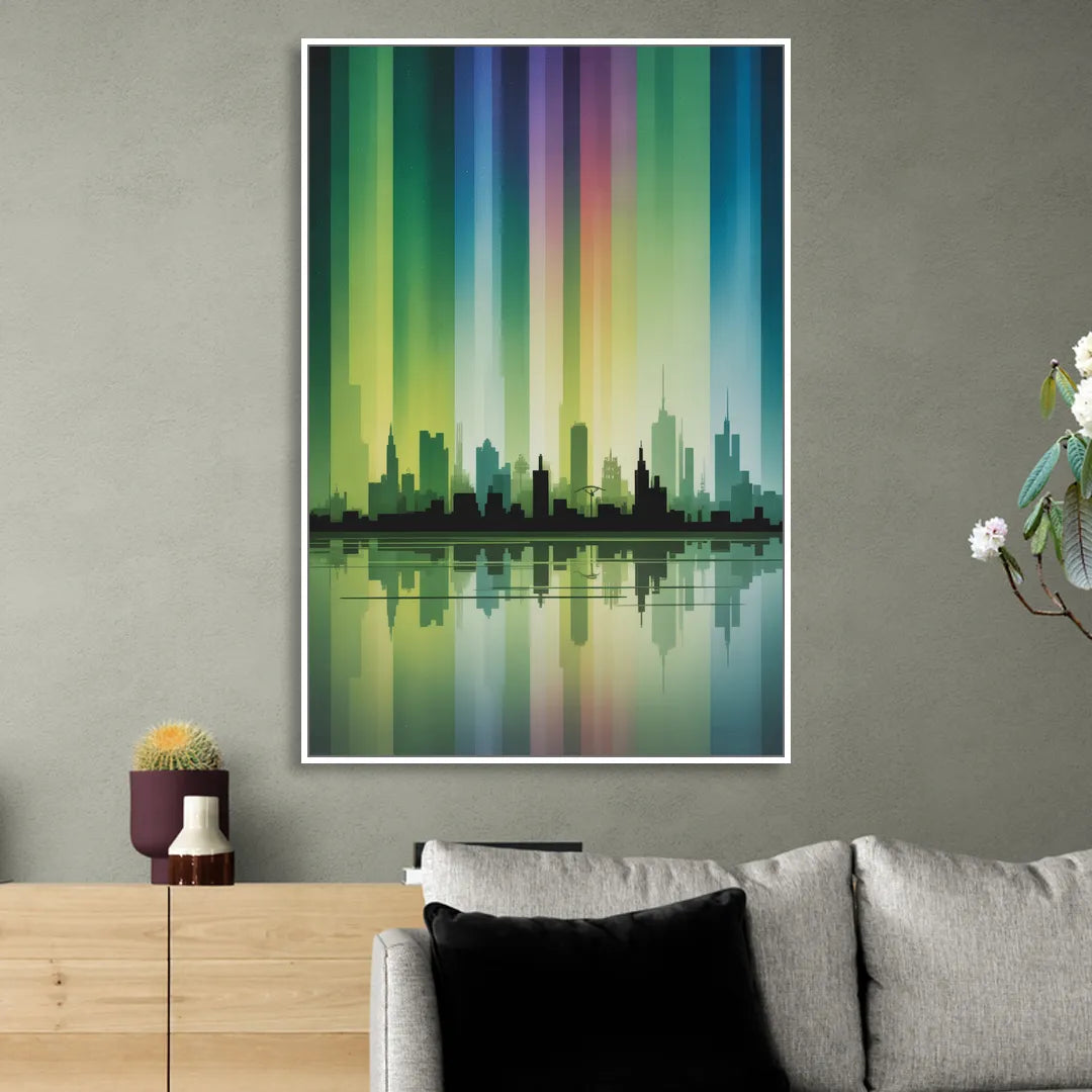 Capital Lights Living Room - White Canvas Wall Art