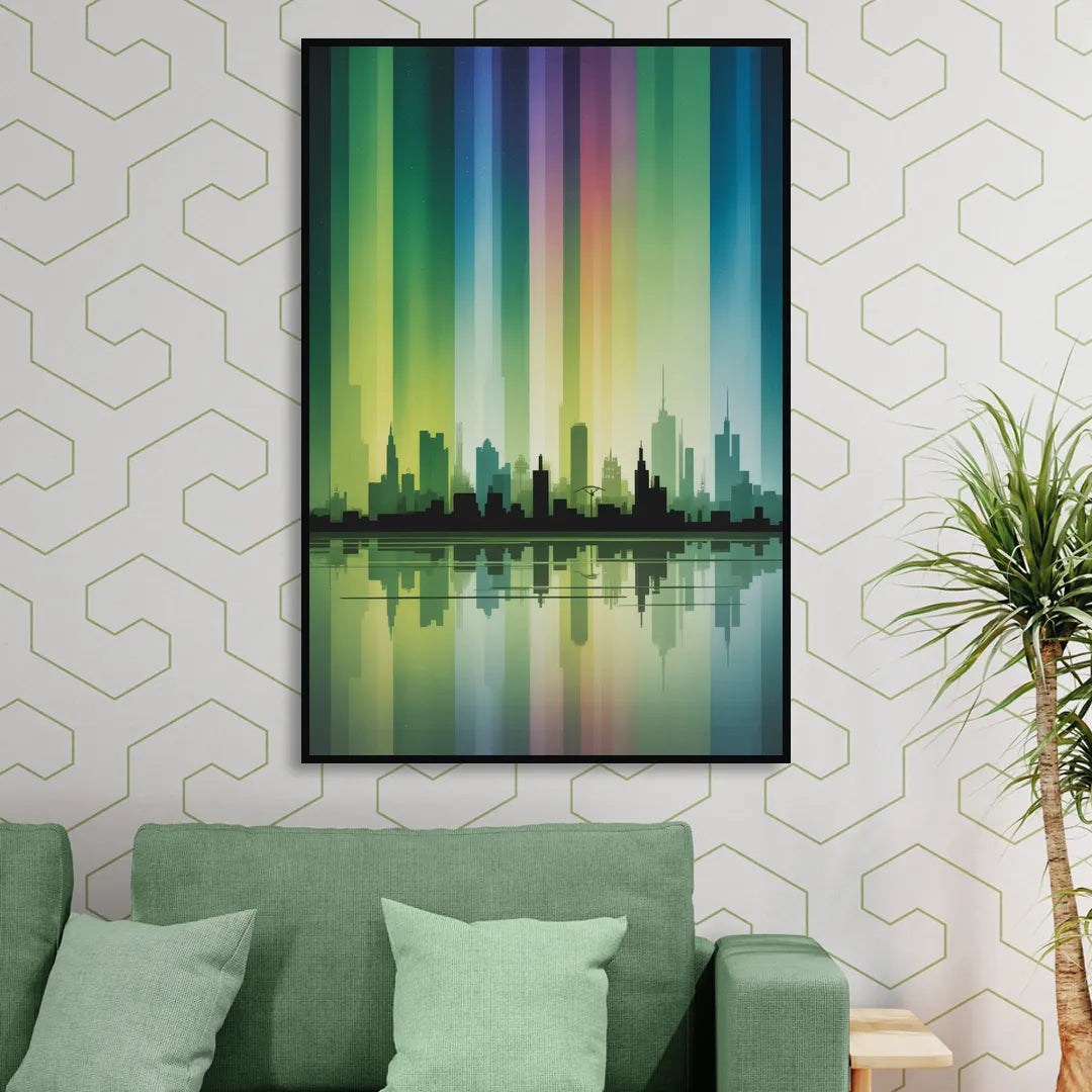 Capital Lights Living Room - Black Canvas Wall Art