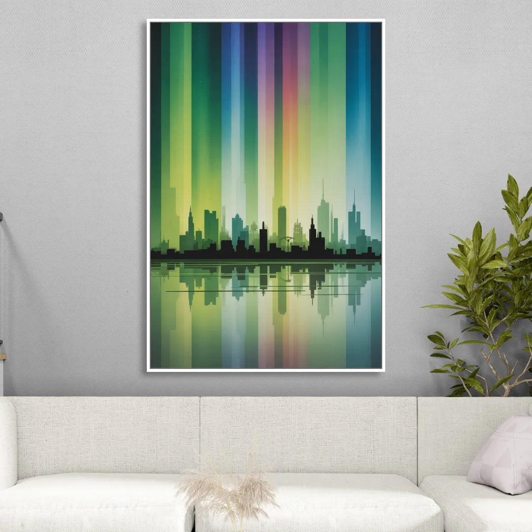 Capital Lights Sitting Room - White Canvas Wall Art