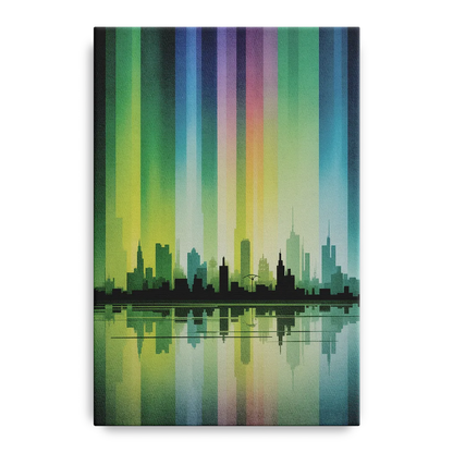 Capital Lights Front - Canvas Wall Art