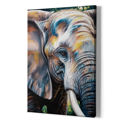 Captivating Elephant Eye Close-Up - Canvas Print Art Sides