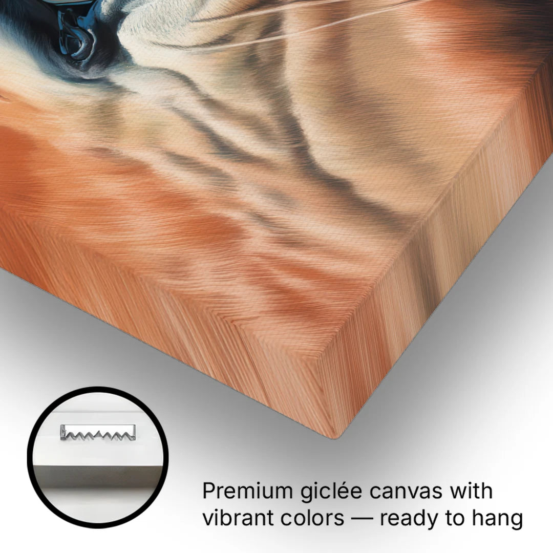 Captivating Horse Eye Close-Up - Canvas Wall Art - Gallery Wrap Corner