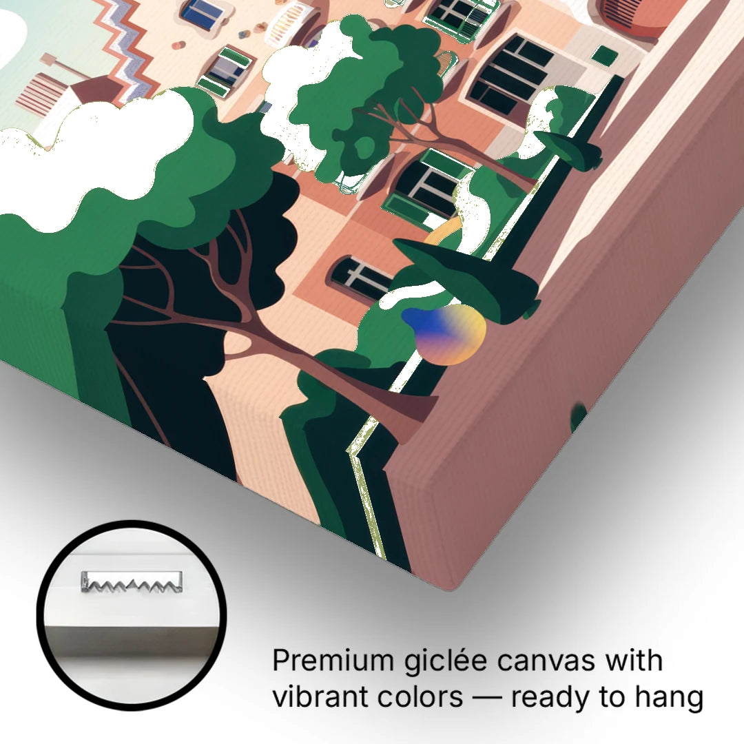 Casa Batllo Whimsy - Canvas Wall Art - Gallery Wrap Corner