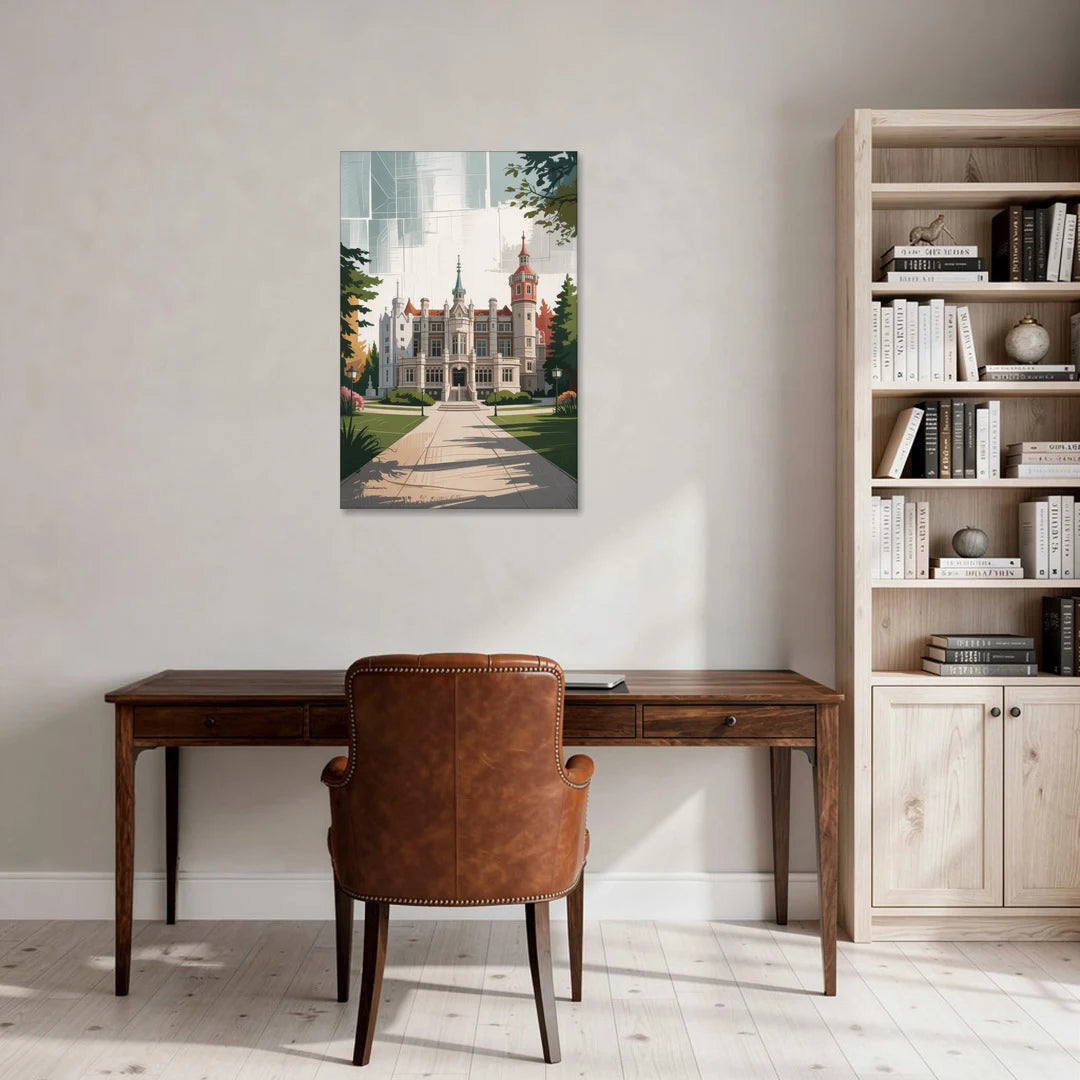 Casa Loma Historic View - Canvas Wall Art - Office - 24x36