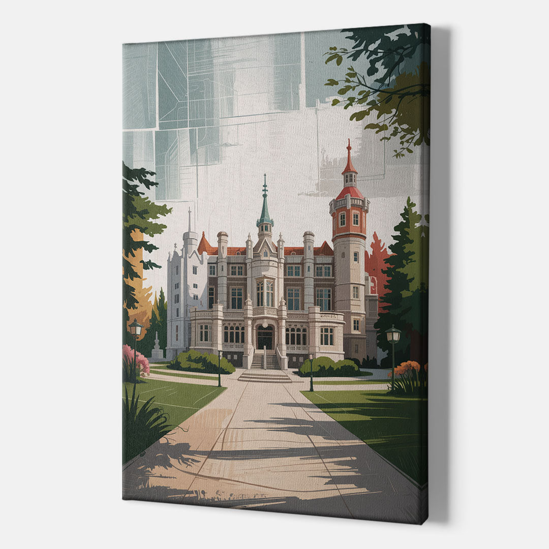Casa Loma Historic View - Canvas Print Art Sides