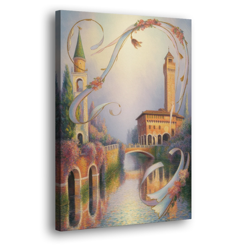 Castelvecchio Charm - Canvas Wall Art - Side