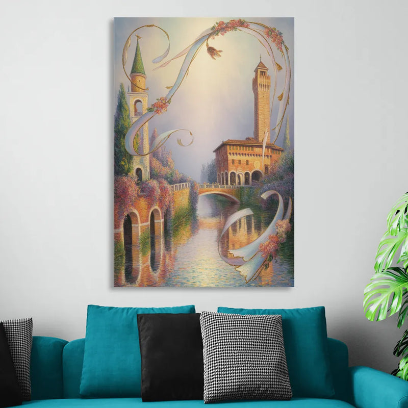 Castelvecchio Charm Living Room - Canvas Wall Art
