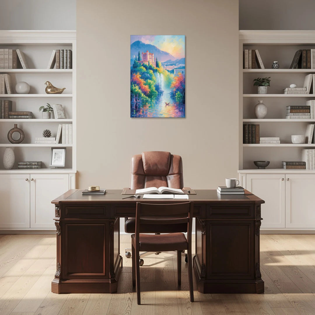 Castle Hill View - Canvas Wall Art - Office - 24x36