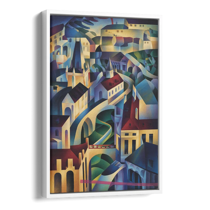 Castle Hill Views Side - White Canvas Wall Art