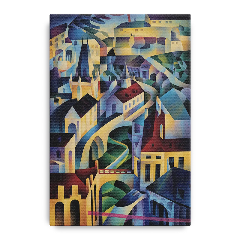 Castle Hill Views Front - Canvas Wall Art