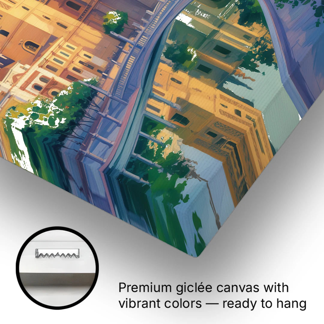 Cathedral Charm - Canvas Wall Art - Gallery Wrap Corner