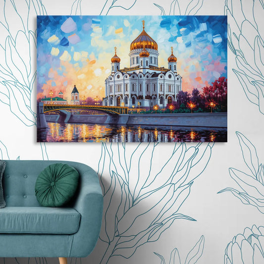Cathedral of Christ Light Living Room - Canvas Wall Art