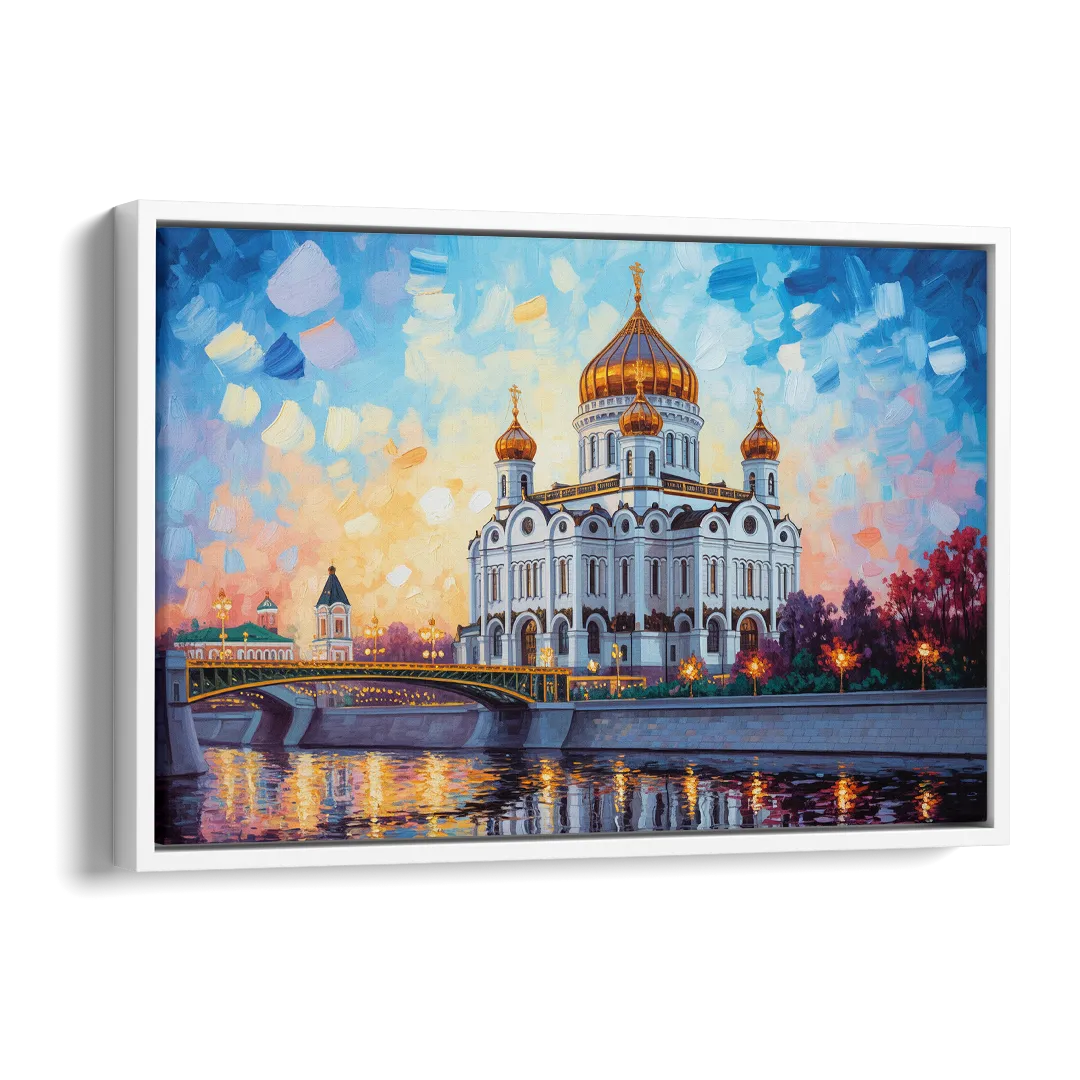 Cathedral of Christ Light Side - White Canvas Wall Art