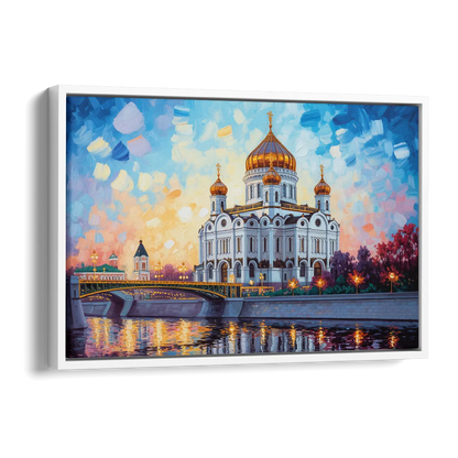 Cathedral of Christ Light Side - White Canvas Wall Art