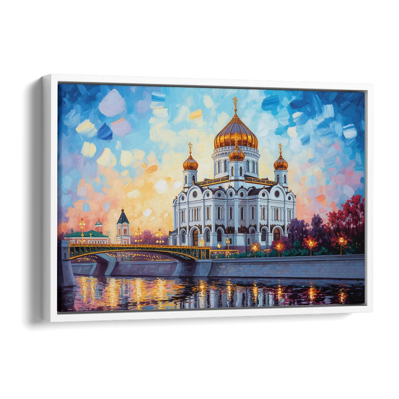 Cathedral of Christ Light Side - White Canvas Wall Art