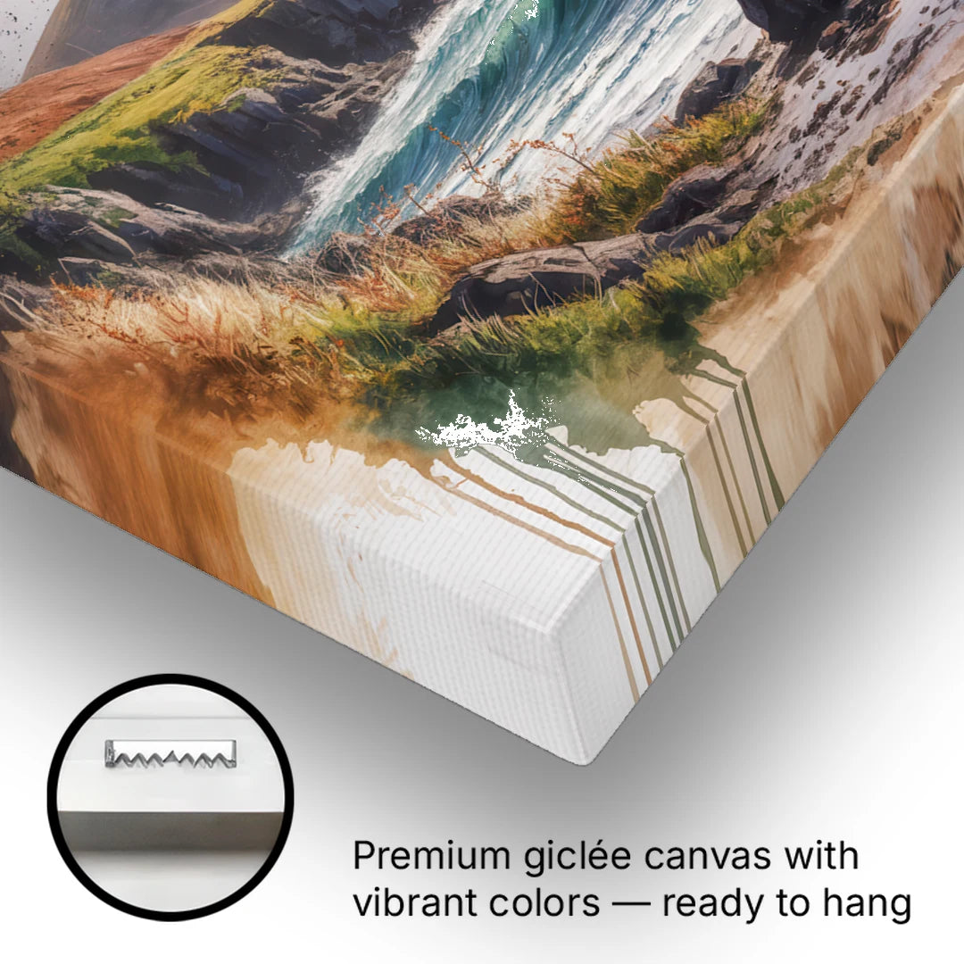 Celtic Coastline - Canvas Wall Art - Gallery Wrap Corner
