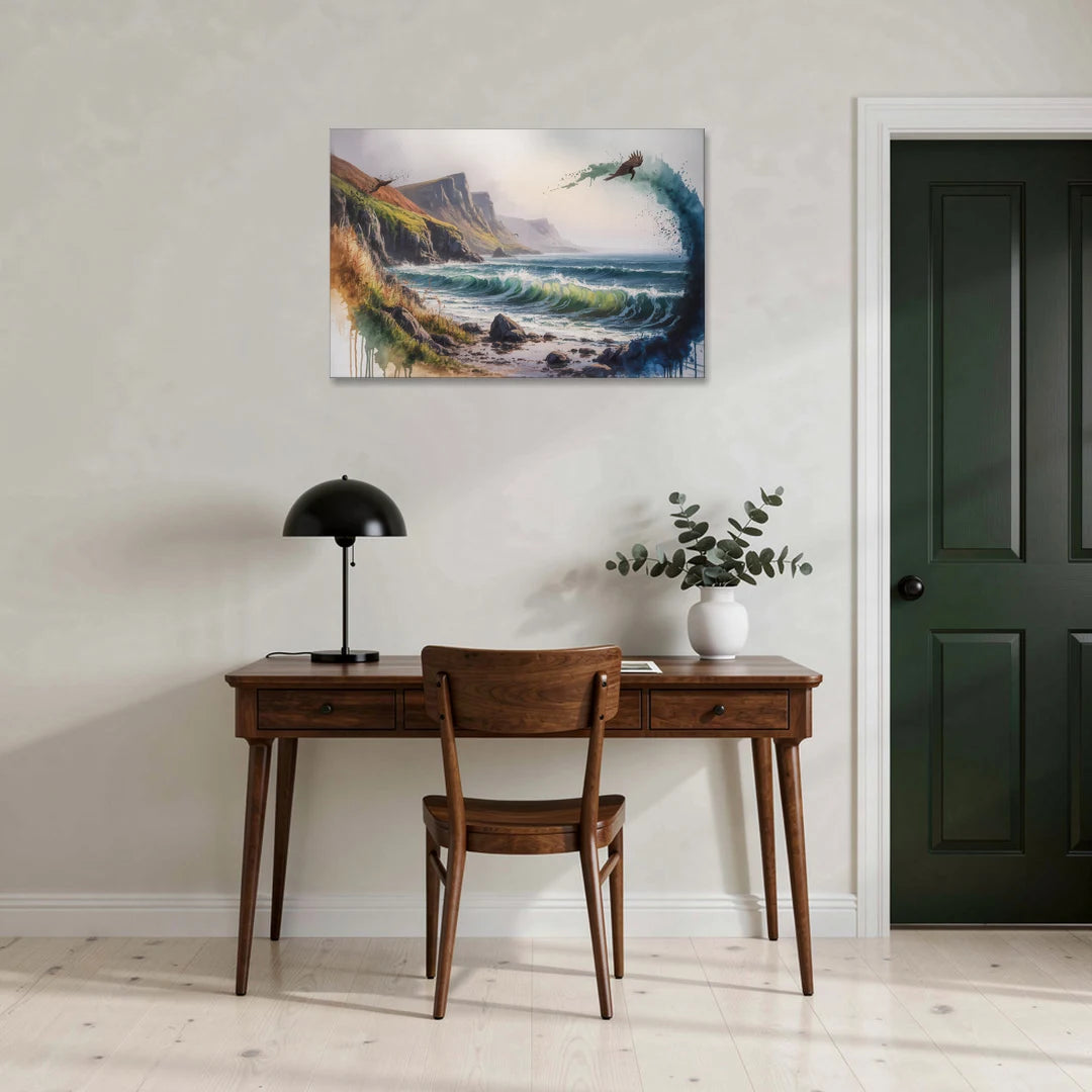 Celtic Coastline - Canvas Wall Art - Office - 36x24