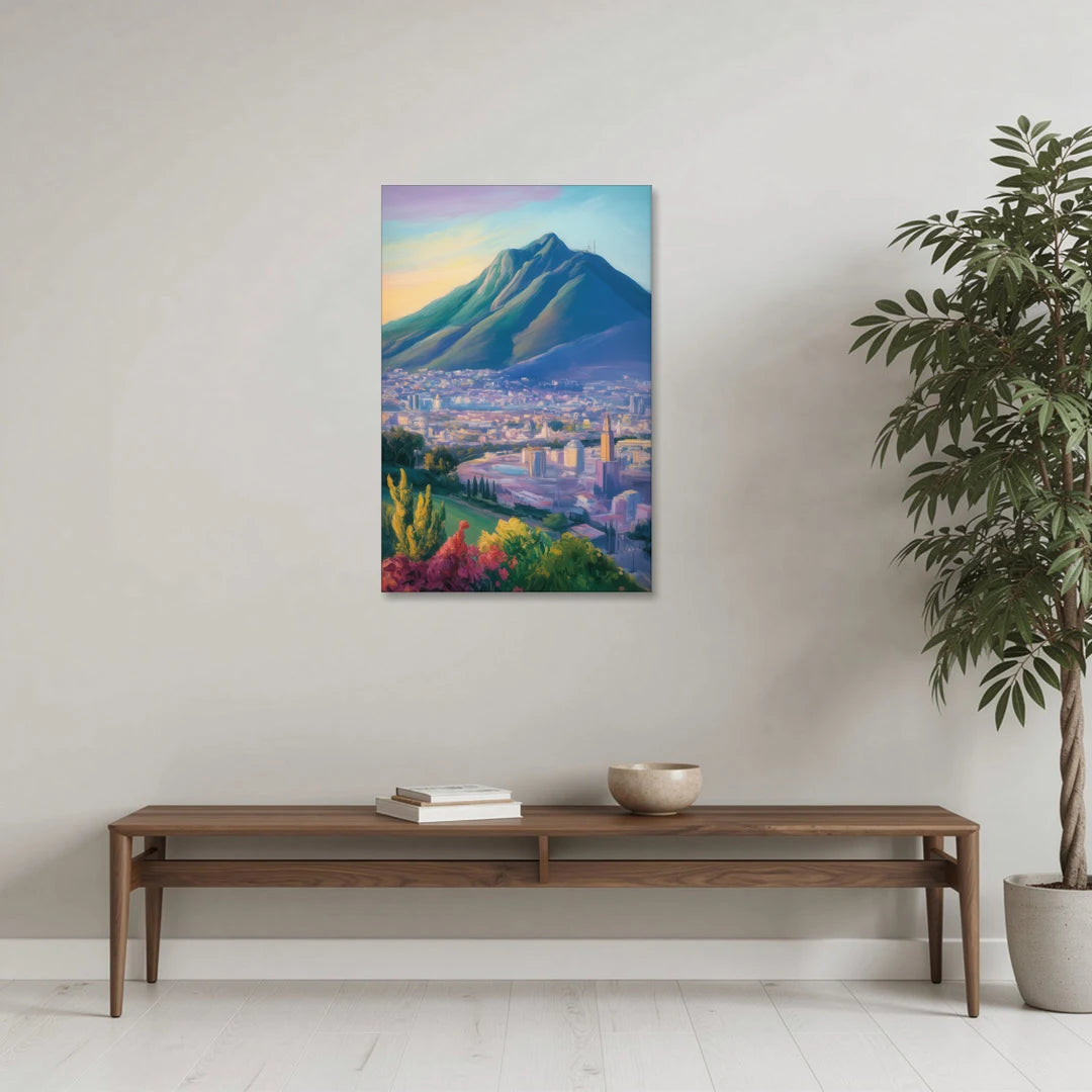 Cerro de la Silla View - Canvas Wall Art - Coffee Table - 24x36
