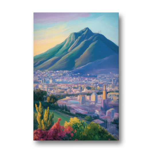 Cerro de la Silla View - Canvas Wall Art - Front