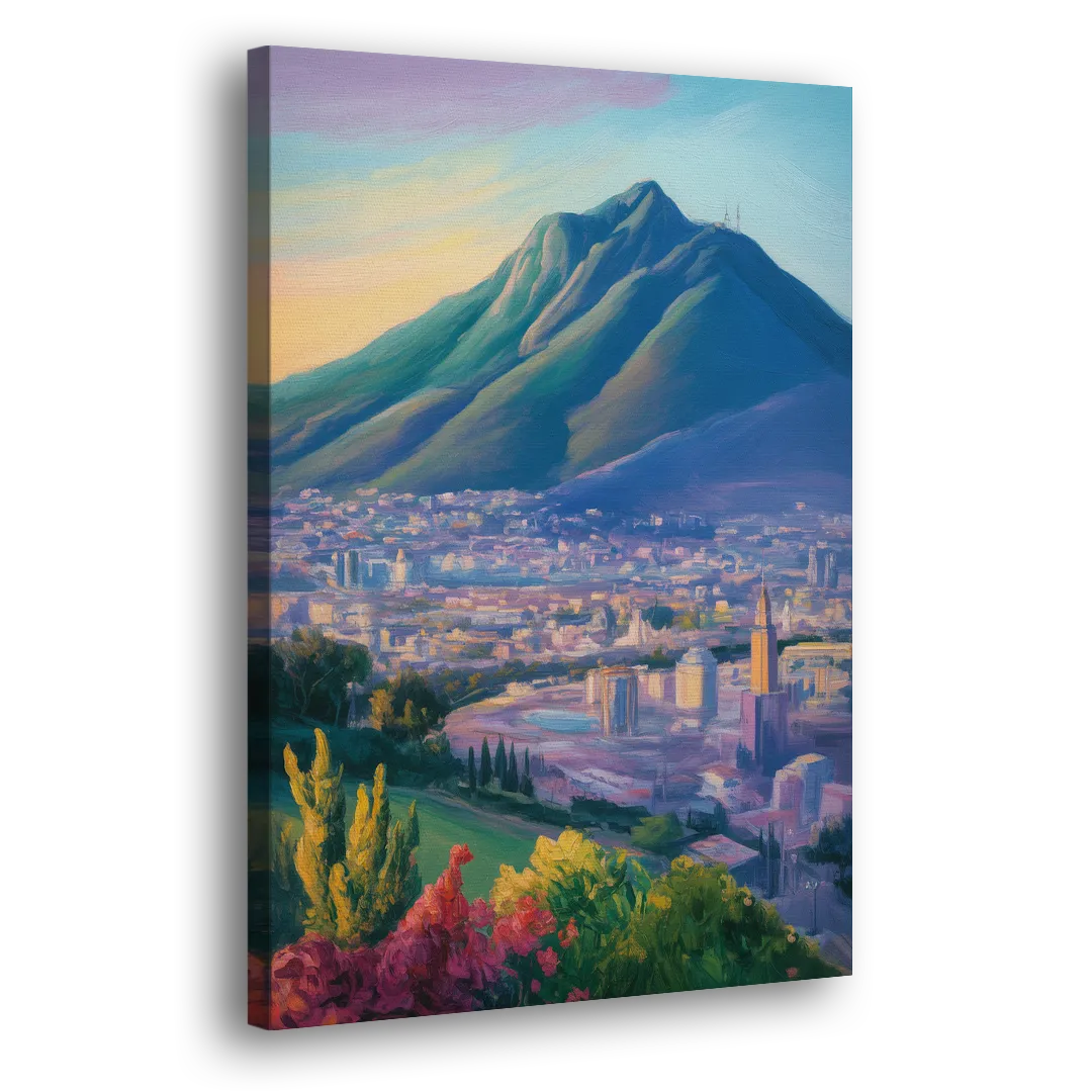 Cerro de la Silla View Side - Canvas Wall Art