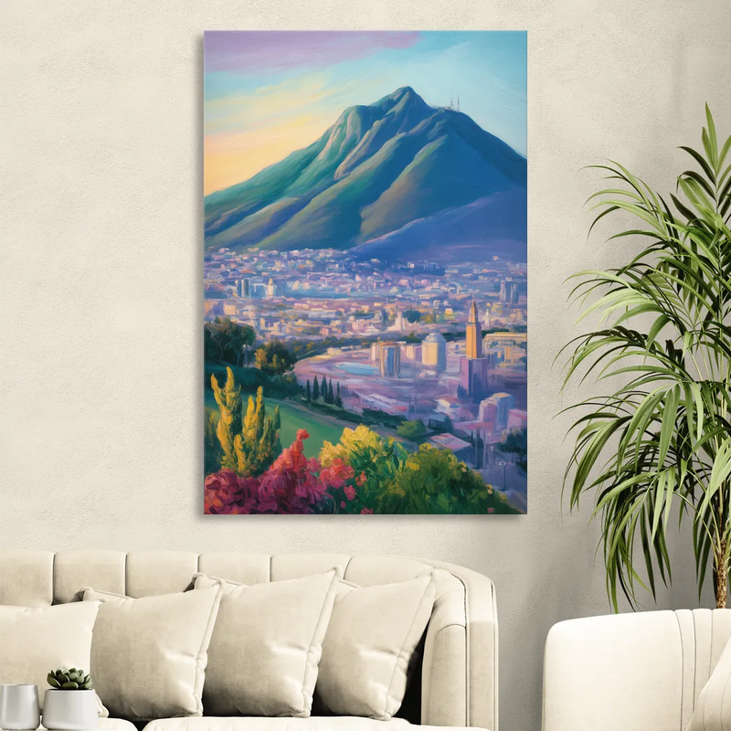 Cerro de la Silla View Sitting Room - Canvas Wall Art