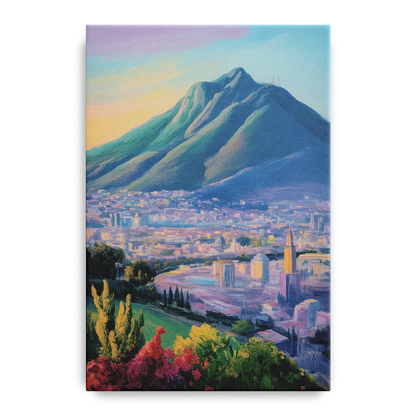Cerro de la Silla View Front - Canvas Wall Art