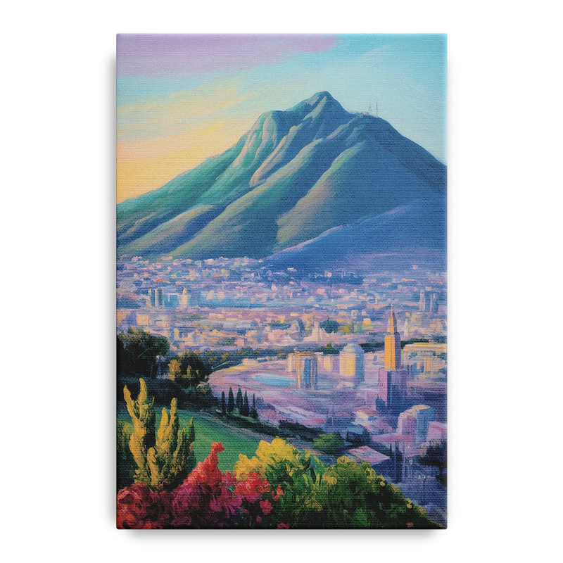 Cerro de la Silla View Front - Canvas Wall Art