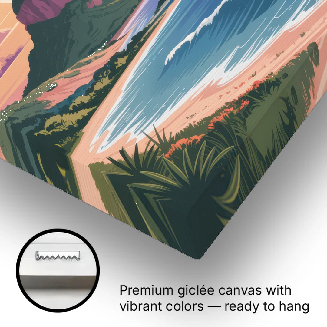 Cerro del Crestón Sunset - Canvas Wall Art - Gallery Wrap Corner