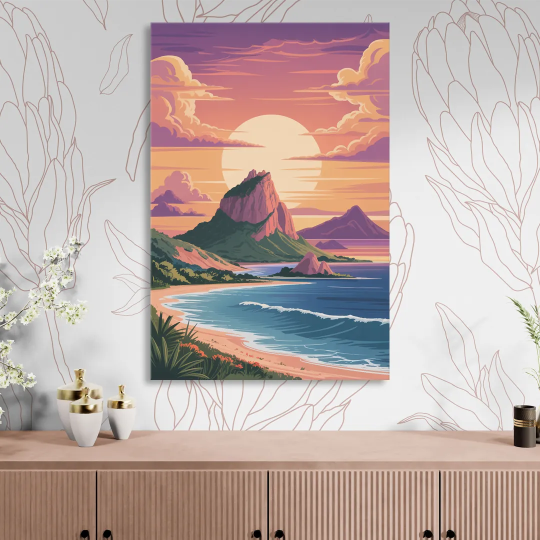 Cerro del Crestón Sunset Sitting Room - Canvas Wall Art