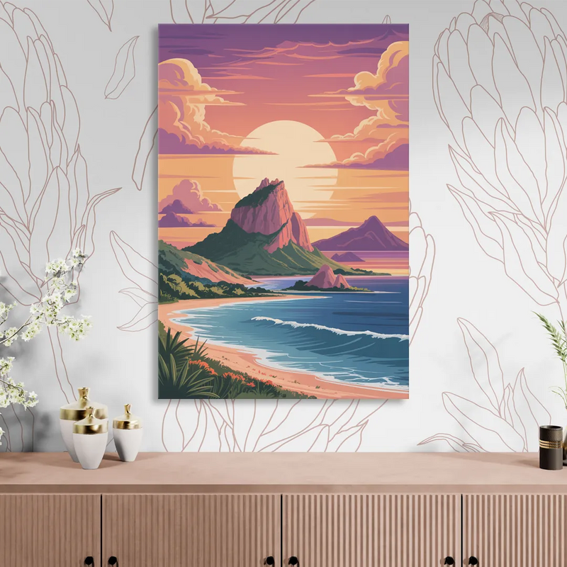 Cerro del Crestón Sunset Sitting Room - Canvas Wall Art