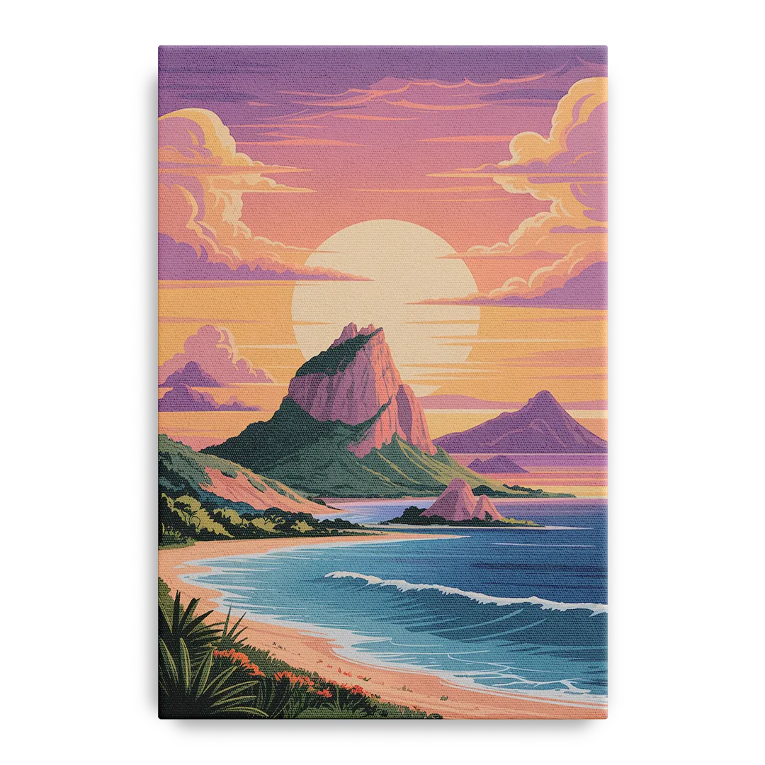 Cerro del Crestón Sunset Front - Canvas Wall Art