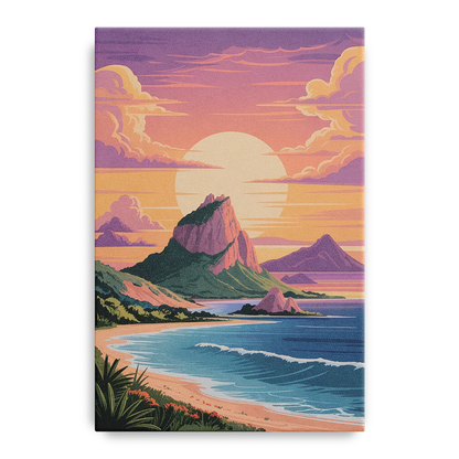 Cerro del Crestón Sunset Front - Canvas Wall Art